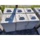 Betonowy element muru 40x40x60 cm - blok betonowy